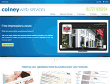 Tablet Screenshot of colneywebservices.co.uk